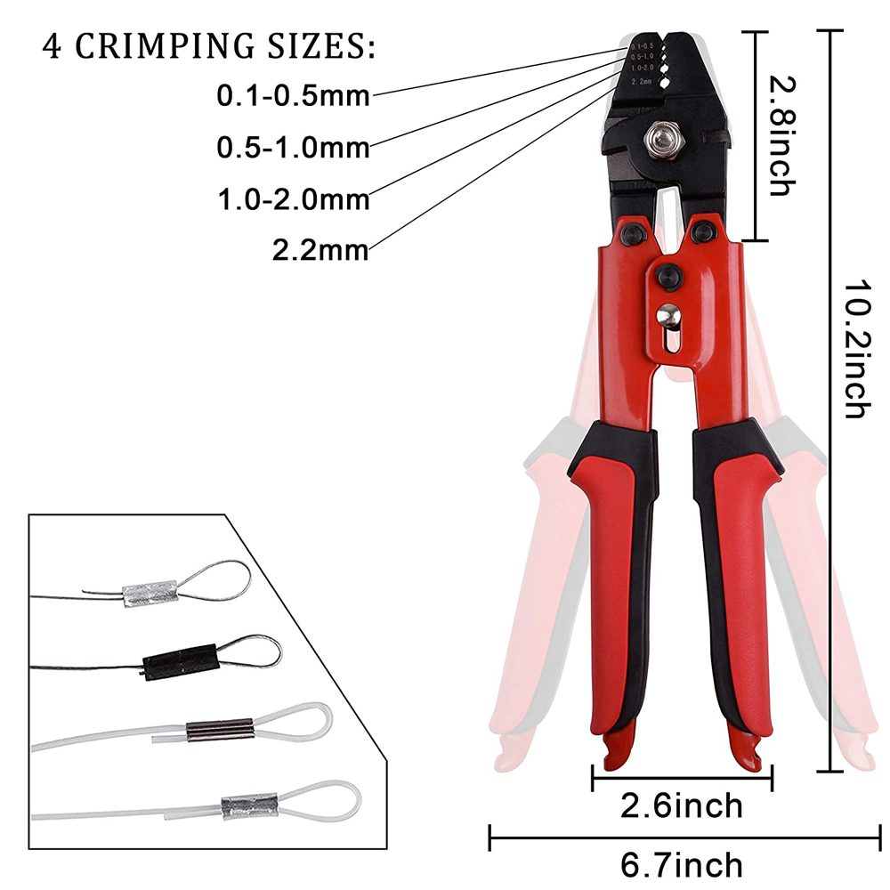 300pcs Crimp Fishing Sleeves S - Leader Line ulasan dan harga