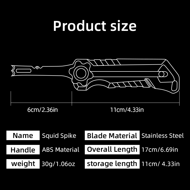 Squid Knife Stainless Steel Li - Saltwater Line ulasan dan harga