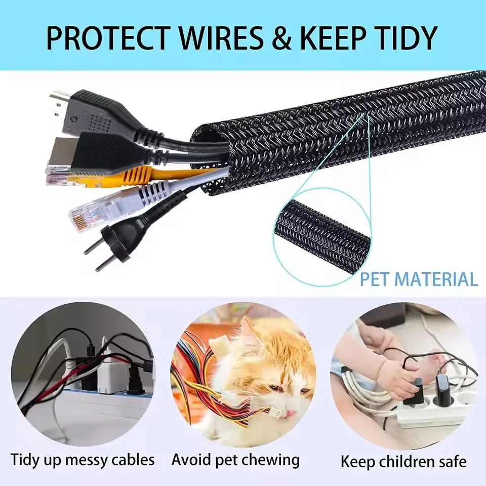 Cable Sleeve Self Closing PET  - Braided Line ulasan dan harga