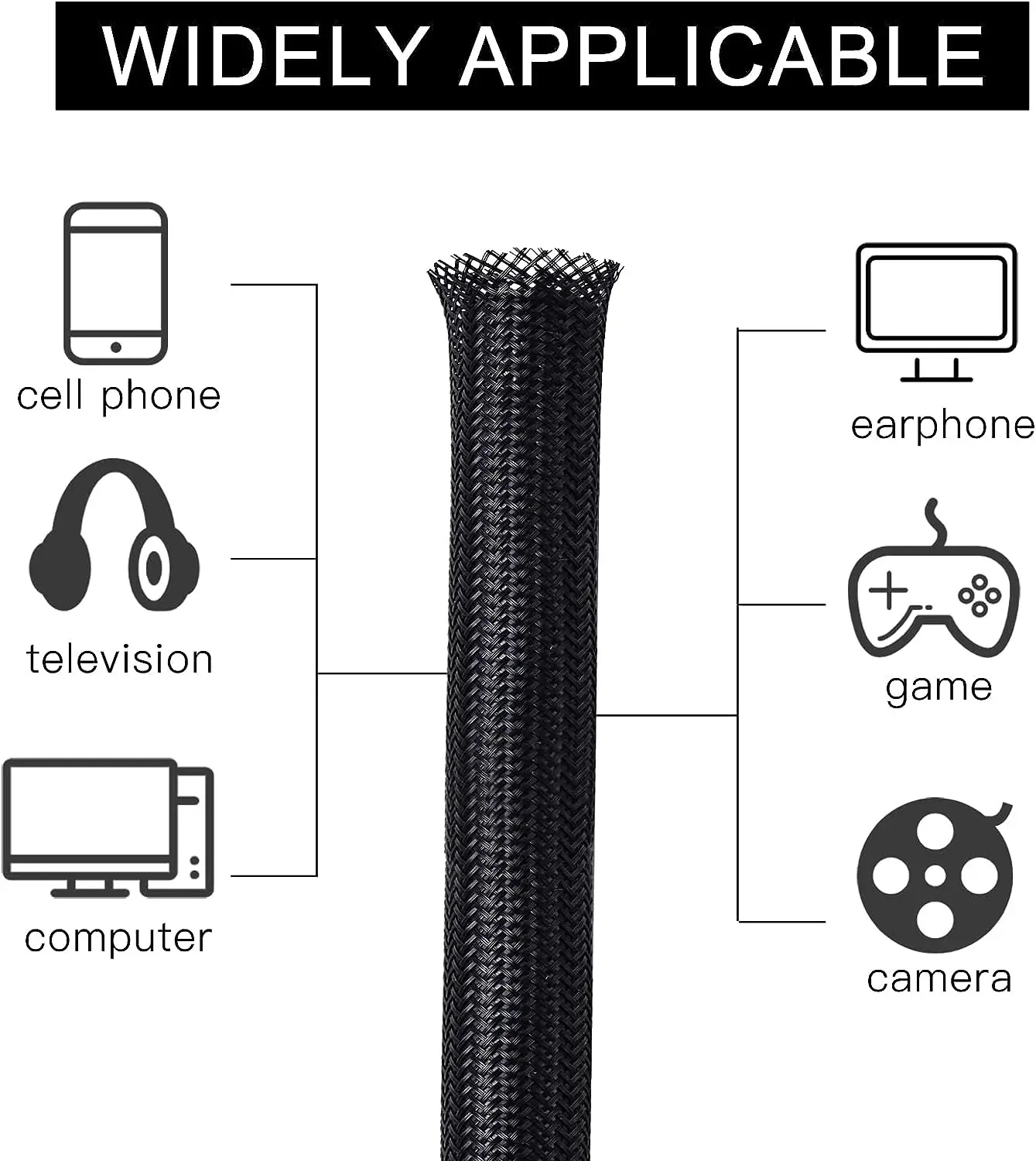 Cable Sleeve Self Closing PET  - Braided Line ulasan dan harga