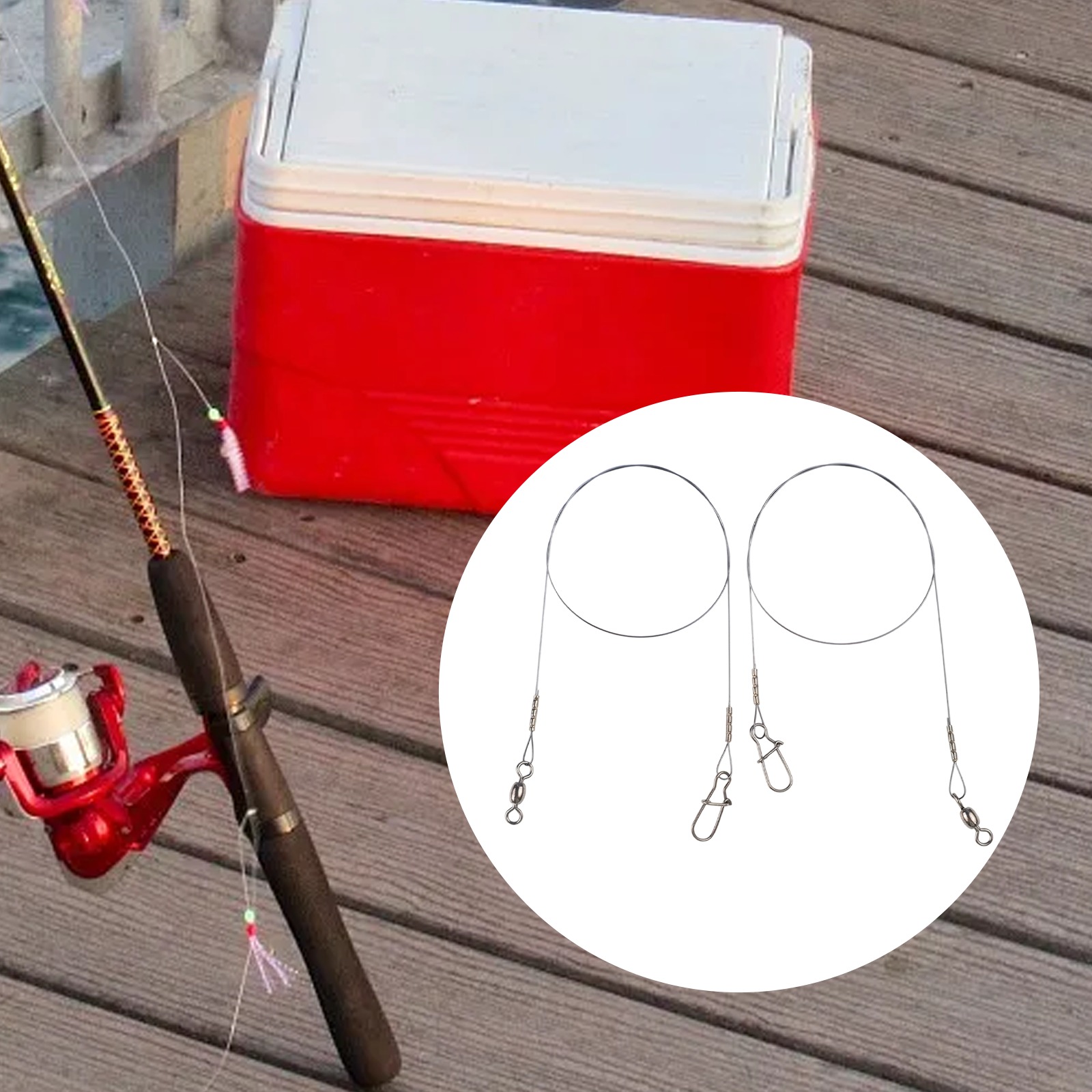 2pc Fishing Titanium Wire Lead - Fishing Line Winder ulasan dan harga